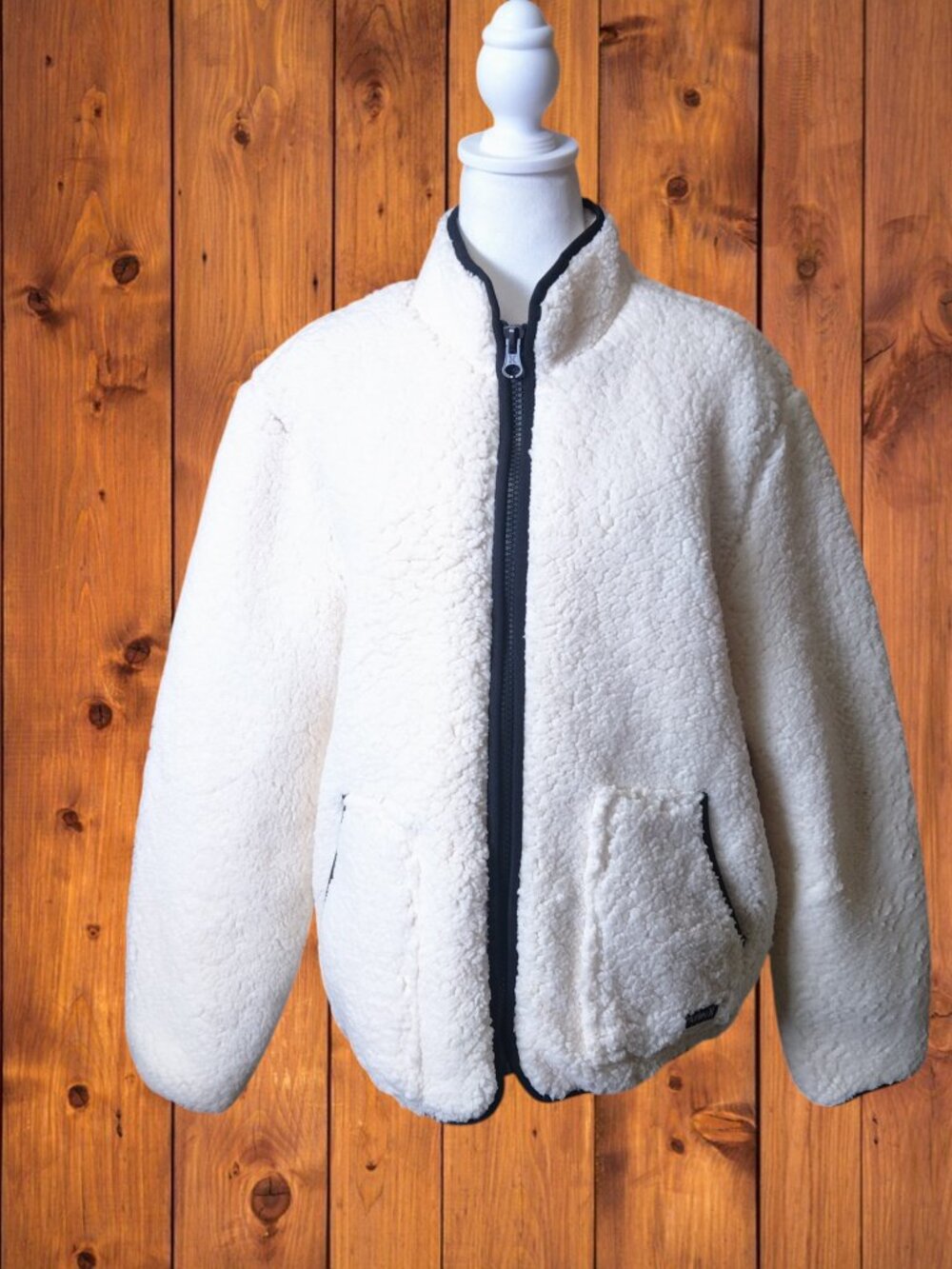 Hurley Women's XL Cabin Cozy Zip Front Sherpa Sweater Jacket Outdoor Comfy Soft
